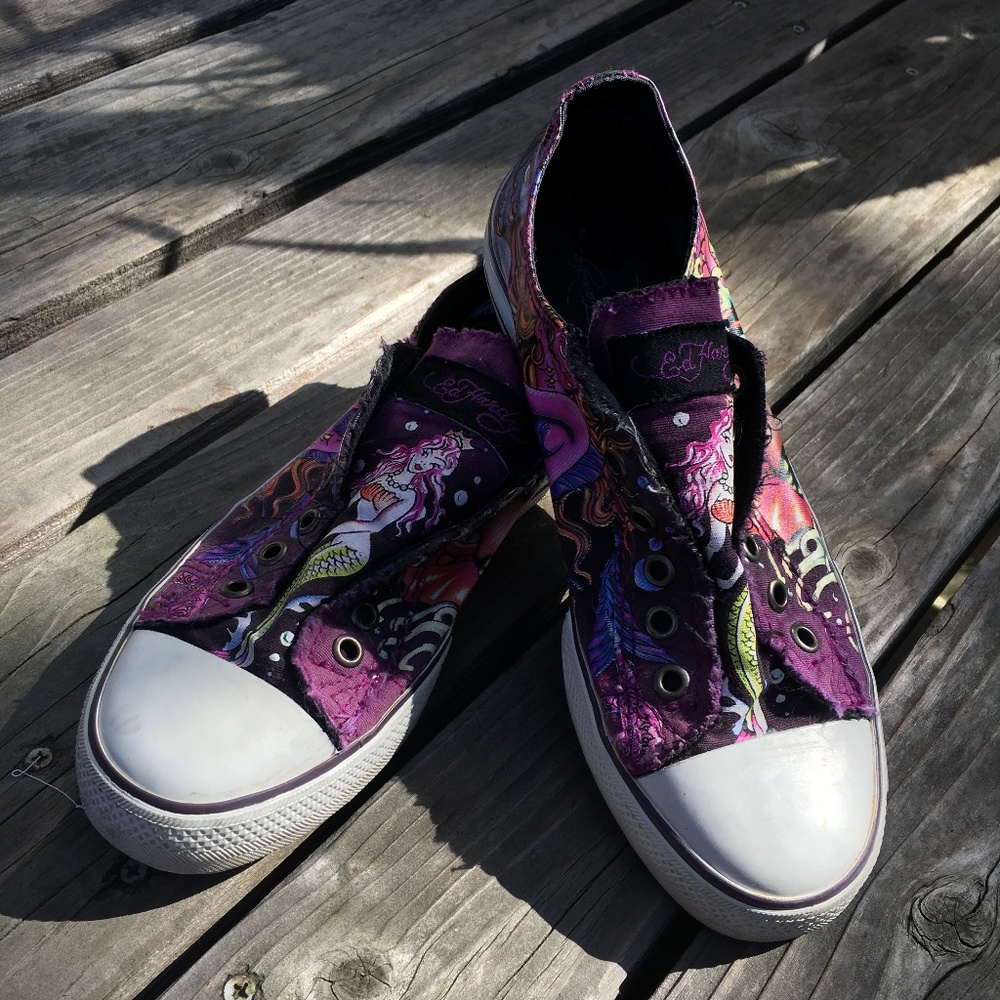 Bad-ass Mermaid Sneakers - Ed Hardy